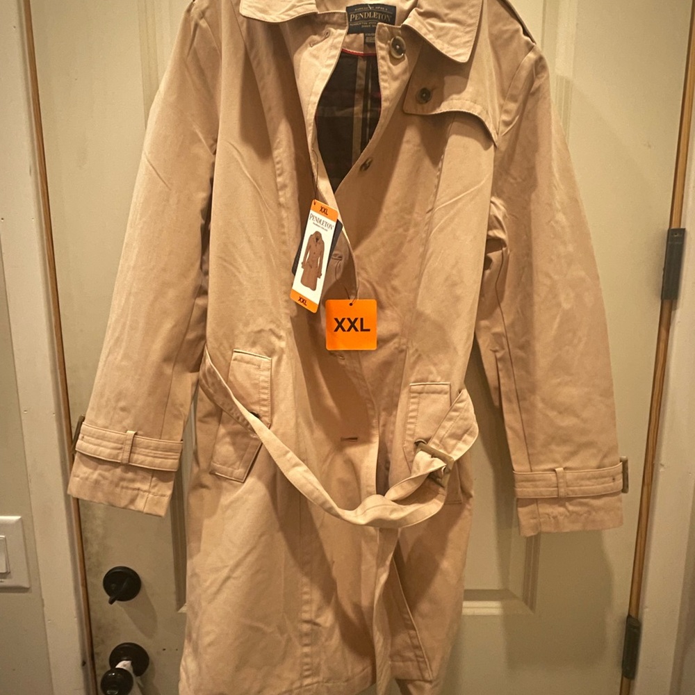 Pendleton Tan Trench Coat XXL